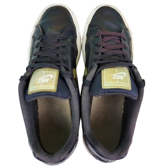 Nike Court Royale leather shoes, Men's size 8.5, black and white - Picture 7 of 8